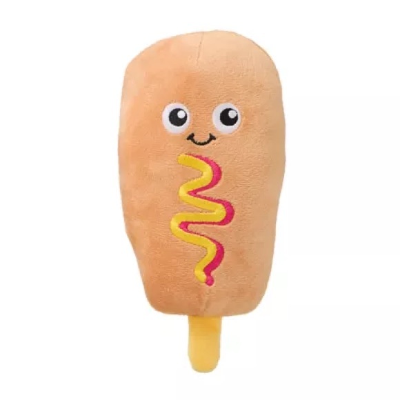 🆕 Joyhound Corndog Plush Toy with Squeaker - Small - Picture 1 of 1